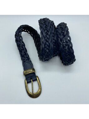 Capezio Men’s Blue Braided Woven Genuine Leather Belt Size XXL Made in Argentina